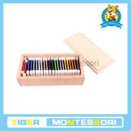 Montessori 감각 물자, 나무로 되는 장난감, 아이 색깔 정제 (제 2 상자를 위한 교육 장난감